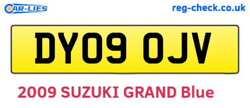 DY09OJV are the vehicle registration plates.