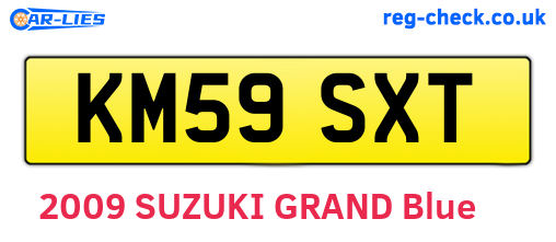 KM59SXT are the vehicle registration plates.