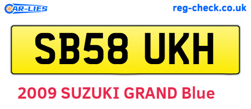 SB58UKH are the vehicle registration plates.