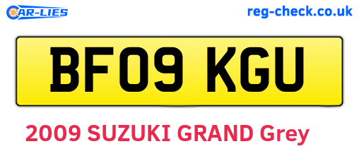 BF09KGU are the vehicle registration plates.