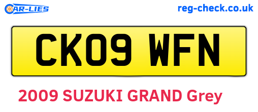 CK09WFN are the vehicle registration plates.