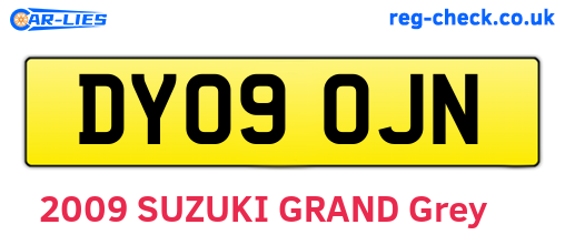 DY09OJN are the vehicle registration plates.