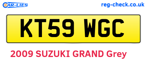 KT59WGC are the vehicle registration plates.