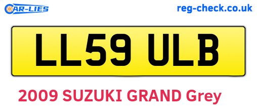 LL59ULB are the vehicle registration plates.