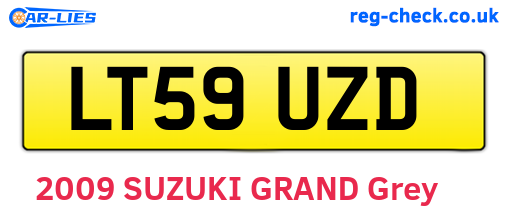 LT59UZD are the vehicle registration plates.