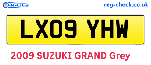 LX09YHW are the vehicle registration plates.