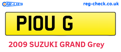 P1OUG are the vehicle registration plates.