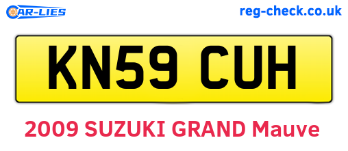 KN59CUH are the vehicle registration plates.