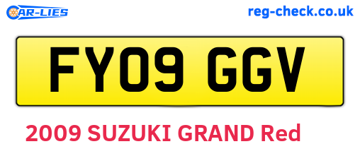 FY09GGV are the vehicle registration plates.