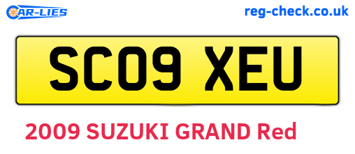 SC09XEU are the vehicle registration plates.