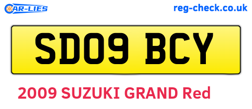 SD09BCY are the vehicle registration plates.