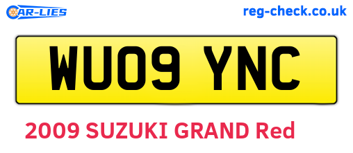 WU09YNC are the vehicle registration plates.