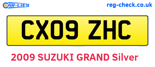 CX09ZHC are the vehicle registration plates.