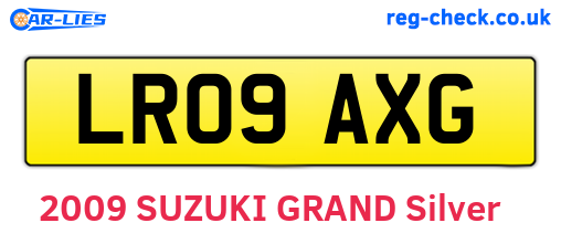 LR09AXG are the vehicle registration plates.