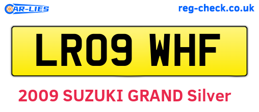 LR09WHF are the vehicle registration plates.