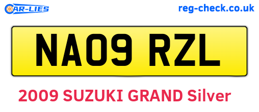 NA09RZL are the vehicle registration plates.