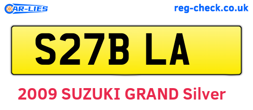 S27BLA are the vehicle registration plates.