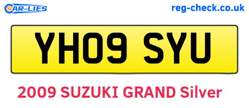 YH09SYU are the vehicle registration plates.