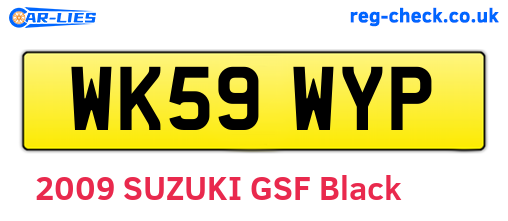 WK59WYP are the vehicle registration plates.