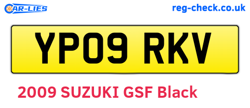 YP09RKV are the vehicle registration plates.