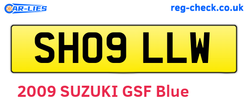 SH09LLW are the vehicle registration plates.