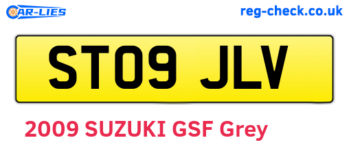 ST09JLV are the vehicle registration plates.