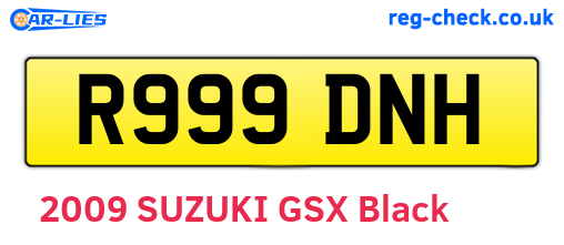 R999DNH are the vehicle registration plates.