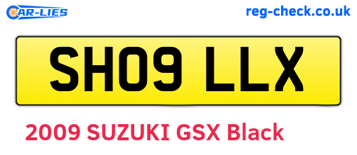 SH09LLX are the vehicle registration plates.
