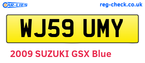 WJ59UMY are the vehicle registration plates.