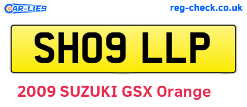 SH09LLP are the vehicle registration plates.