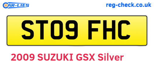 ST09FHC are the vehicle registration plates.
