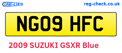 NG09HFC are the vehicle registration plates.