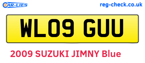 WL09GUU are the vehicle registration plates.