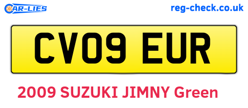 CV09EUR are the vehicle registration plates.