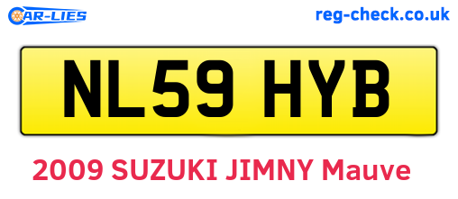 NL59HYB are the vehicle registration plates.
