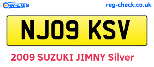 NJ09KSV are the vehicle registration plates.