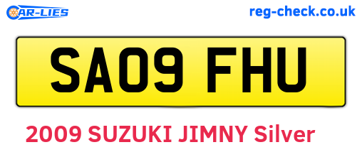 SA09FHU are the vehicle registration plates.