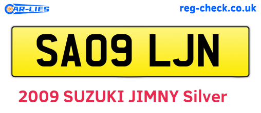 SA09LJN are the vehicle registration plates.