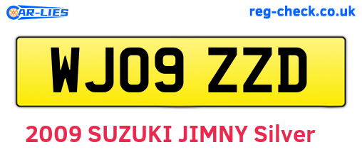 WJ09ZZD are the vehicle registration plates.