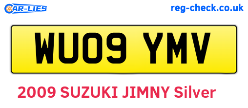 WU09YMV are the vehicle registration plates.