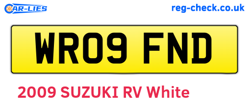 WR09FND are the vehicle registration plates.