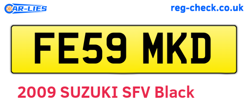 FE59MKD are the vehicle registration plates.