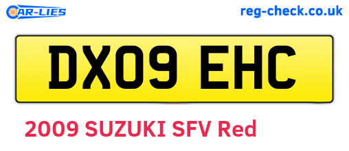 DX09EHC are the vehicle registration plates.