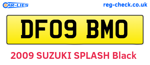 DF09BMO are the vehicle registration plates.