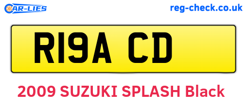 R19ACD are the vehicle registration plates.