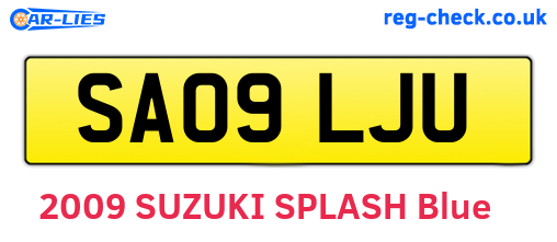 SA09LJU are the vehicle registration plates.