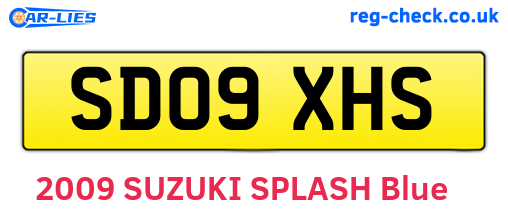SD09XHS are the vehicle registration plates.