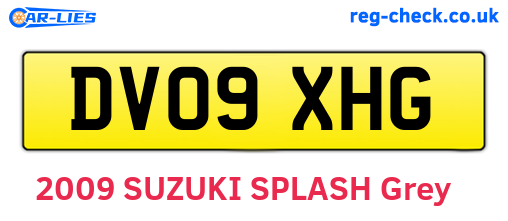 DV09XHG are the vehicle registration plates.