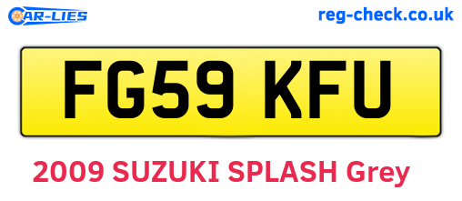 FG59KFU are the vehicle registration plates.