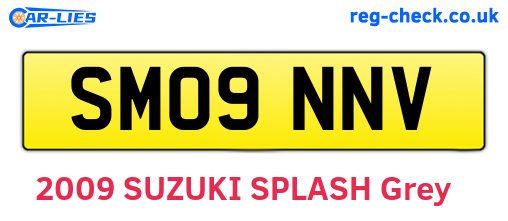 SM09NNV are the vehicle registration plates.